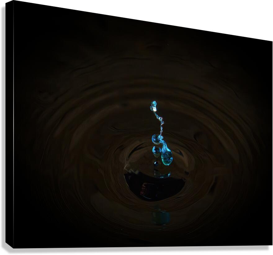 Split Blue Canvas Print