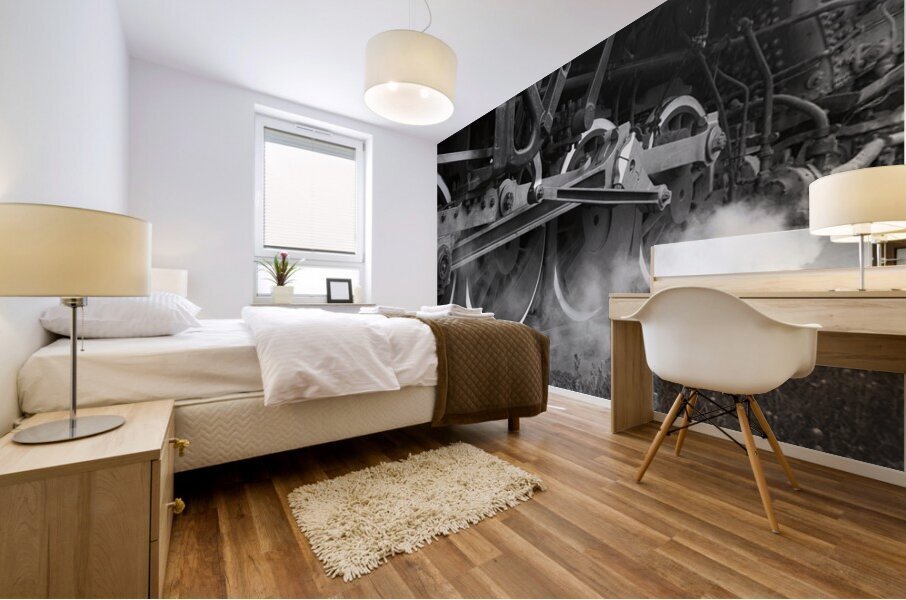 Smoky Wheels Mural print