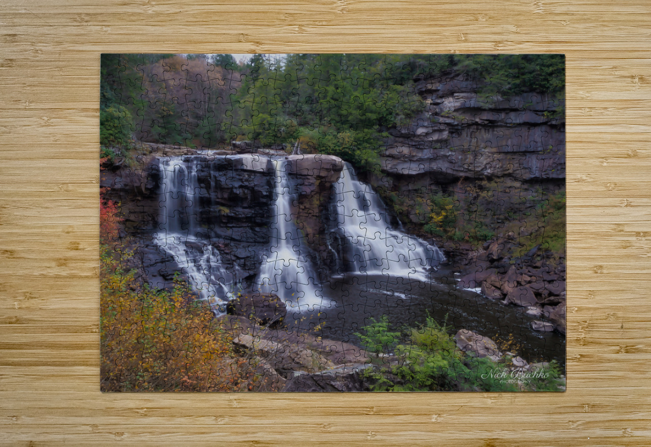Blackwater Falls from the Canyon Floor Buchko Photography Puzzle printing